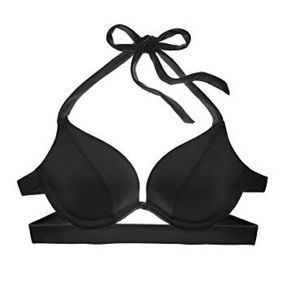 Victoria’s Secret Black Banded Hottie Halter Swim
